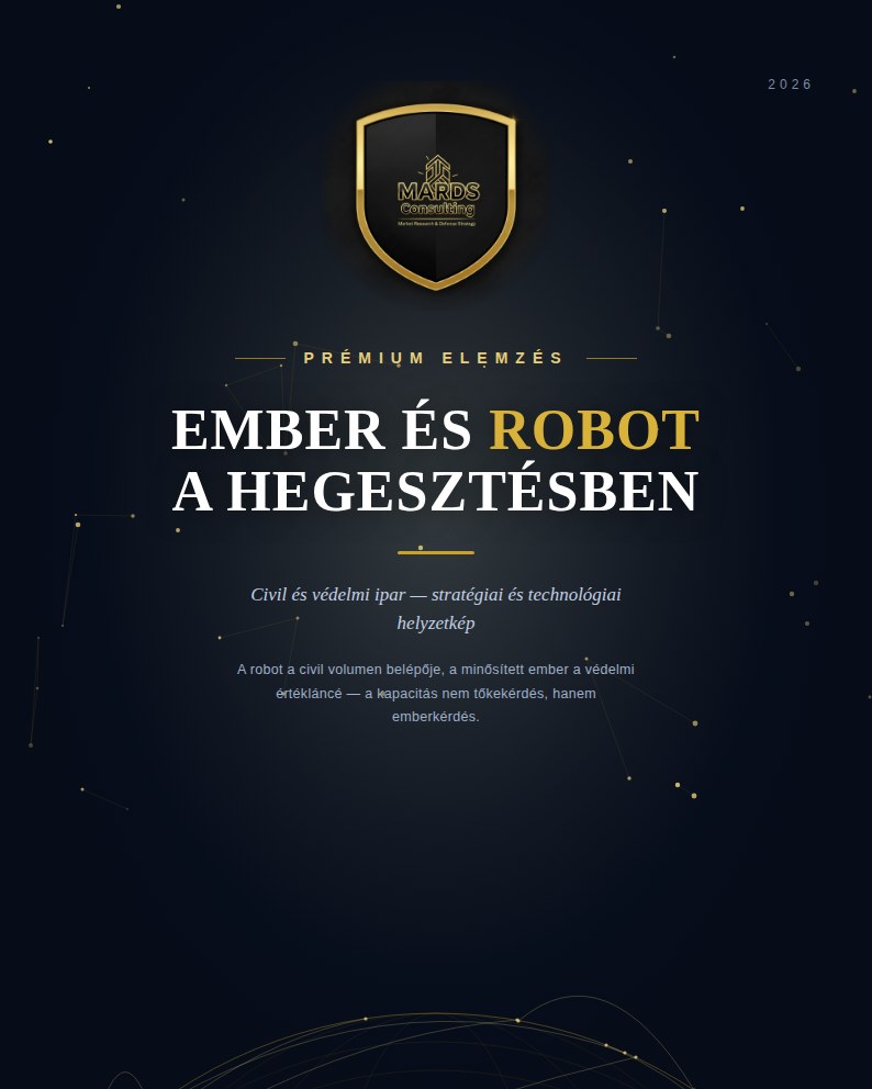 Ember és robot a hegesztésben — témakép